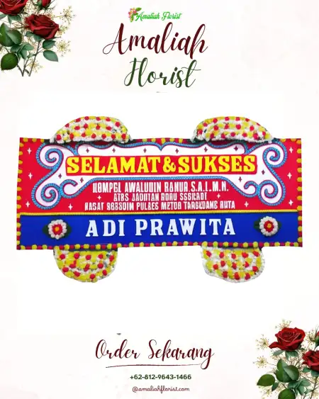 Papan Bunga Ucapan Selamat Glagahwero